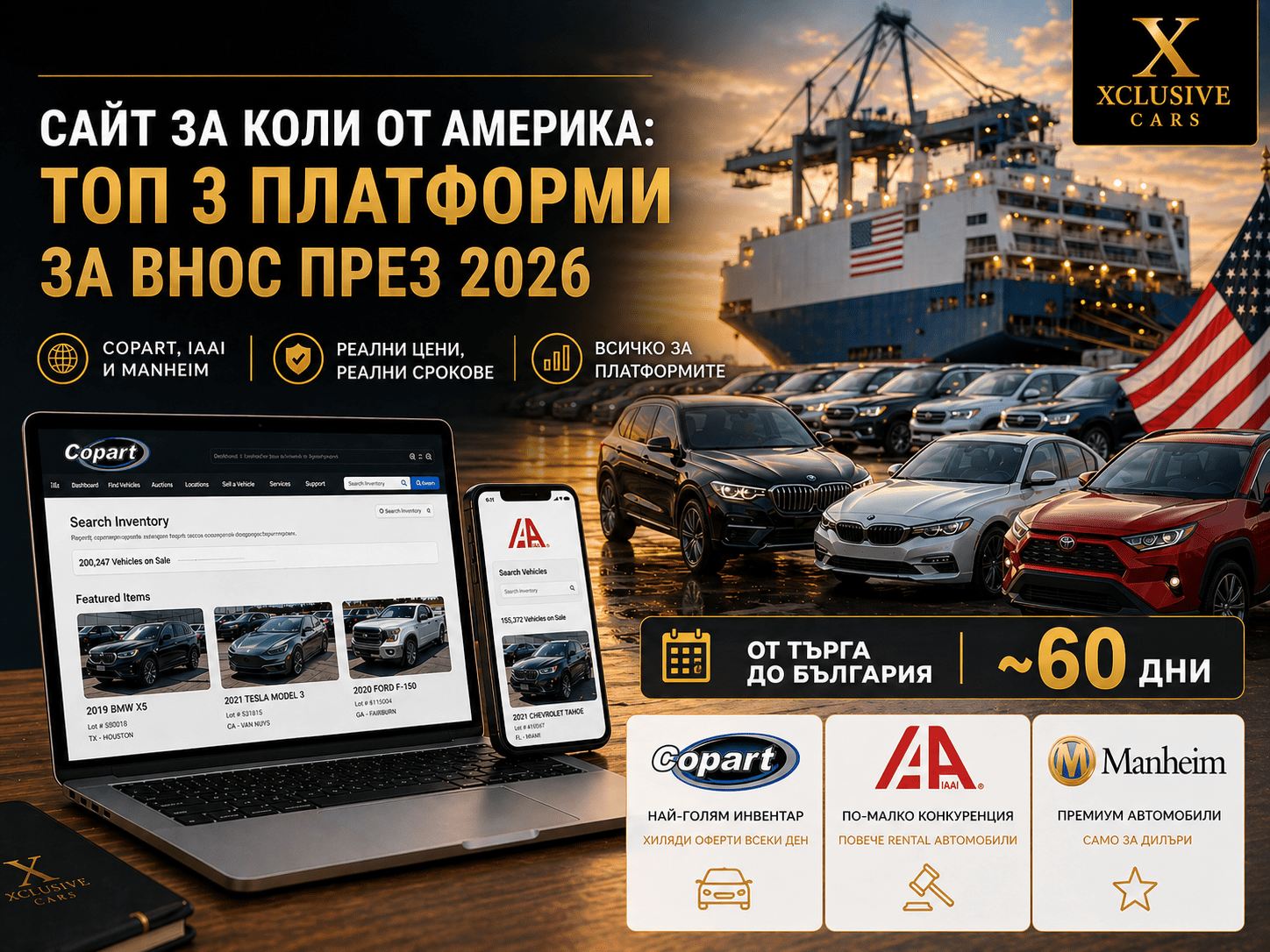 Сайт за коли от Америка