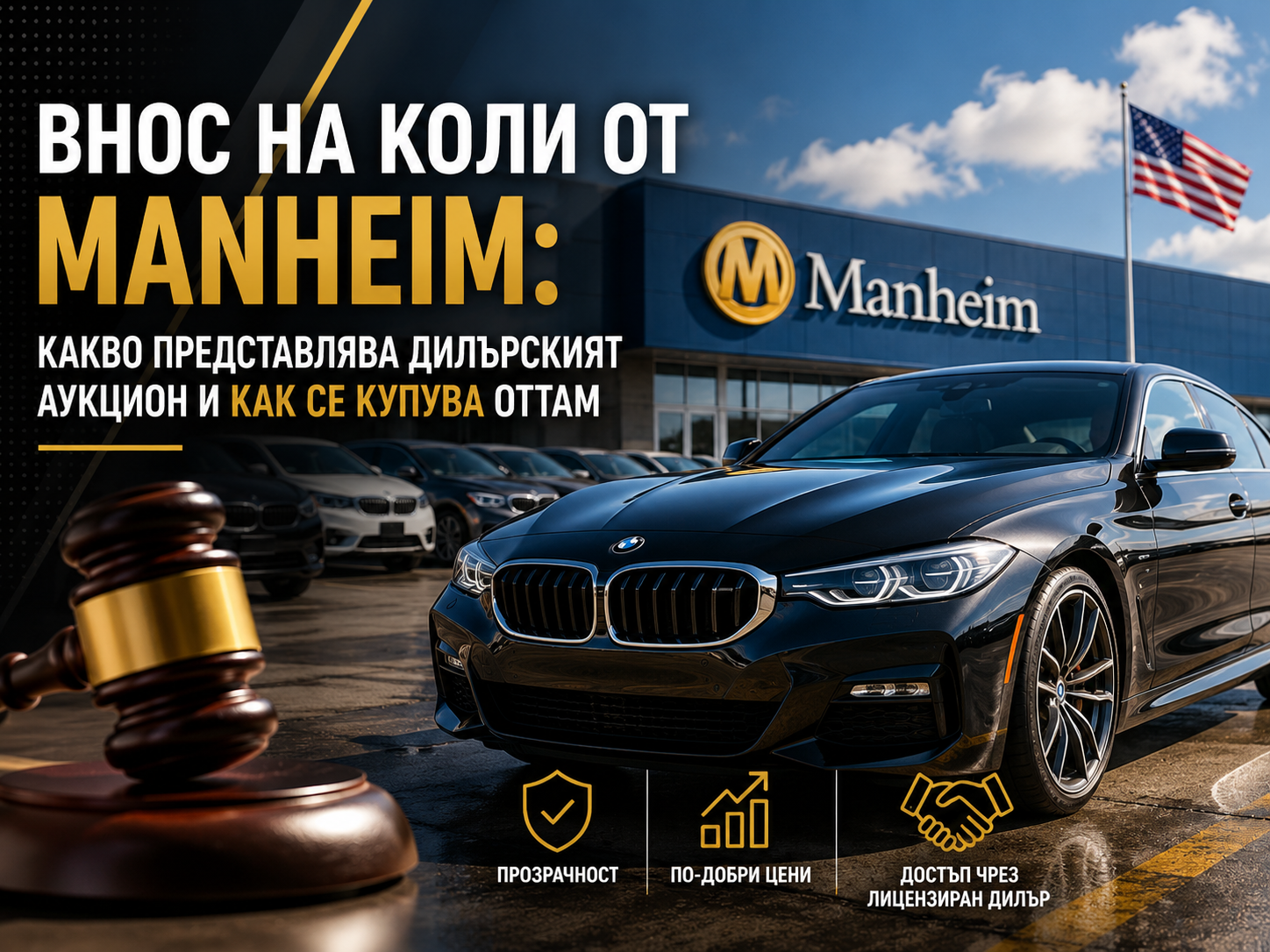 Внос на коли от Manheim